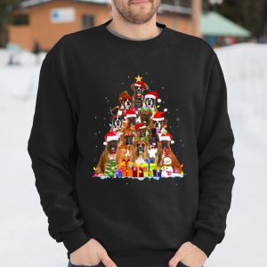 Christmas Pajama Boxer Tree Xmas Gifts Dog Dad Mom T Shirt Itees Global 3
