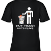 Cincinnati Bengals Put Trash In Its Place Funny NFL Youth T-Shirt –