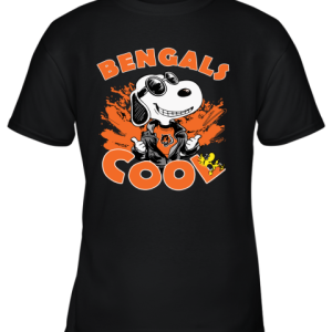 Cincinnati Bengals Snoopy Joe Cool We’re Awesome Youth T-Shirt –