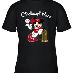 Cincinnati Reds Mickey Taking The Trophy MLB 2019 Youth T-Shirt –