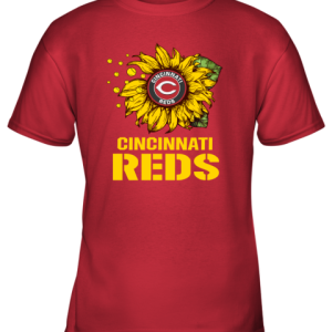 Cincinnati Reds Sunflower MLB Baseball Youth T-Shirt –