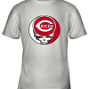 Cincinnati Reds The Grateful Dead Baseball MLB Mashup Youth T-Shirt –