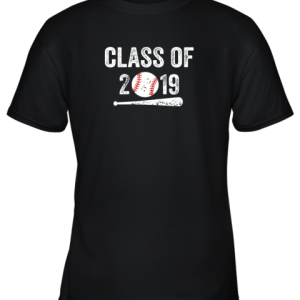 Class of 2019 Vintage Shirt Graduation Baseball Gift Senior Youth T-Shirt –