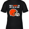 Cleveland Browns Born A Browns Fan Just Like My Daddy Youth T-Shirt –