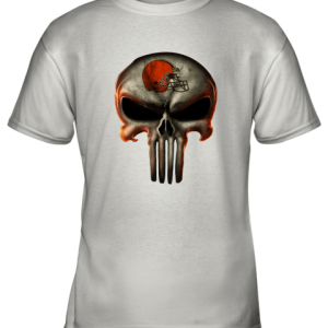 Cleveland Browns The Punisher Mashup Football Youth T-Shirt –