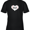 Cleveland Ohio Baseball Love Heart CLE Gift Jersey Fan Youth T-Shirt –