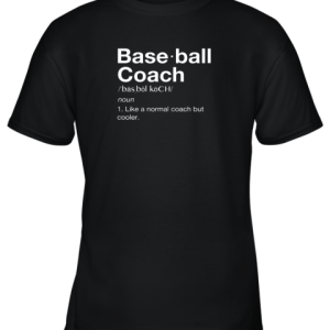 Coach Baseball Shirt Team Coaching Youth T-Shirt –