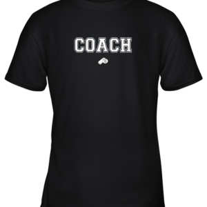 Coach Whistle Shirt Coaching Instructor Trainer Jersey Youth T-Shirt –