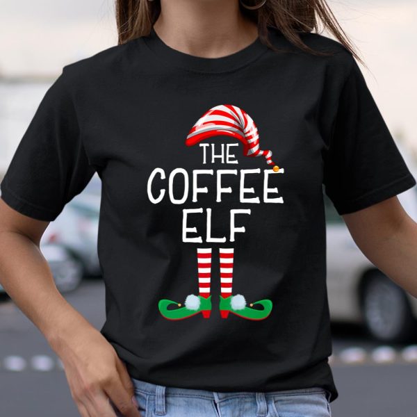 Coffee Elf Family Matching Group Christmas Gift Mom Dad T Shirt  Itees Global