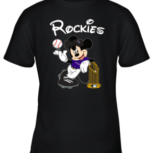 Colorado Rockies Mickey Taking The Trophy MLB 2019 Youth T-Shirt –