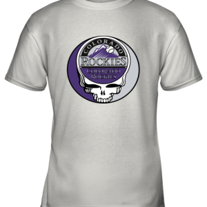 Colorado Rockies The Grateful Dead Baseball MLB Mashup Youth T-Shirt –