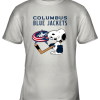 Columbus Blue Jackets Ice Hockey Broken Teeth Snoopy NHL Youth T-Shirt –