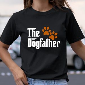 Cool Dog Dad Dog Father Shirt The DogFather T Shirt Itees Global 2