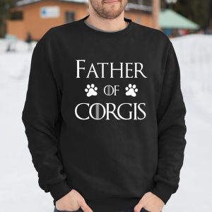 Corgi Dog Dad Shirt Father of Corgis T Shirt Itees Global 3