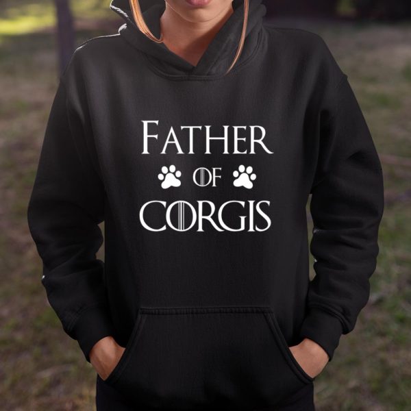 Corgi Dog Dad Shirt Father of Corgis.DDSWT0UECZ T Shirt  Itees Global