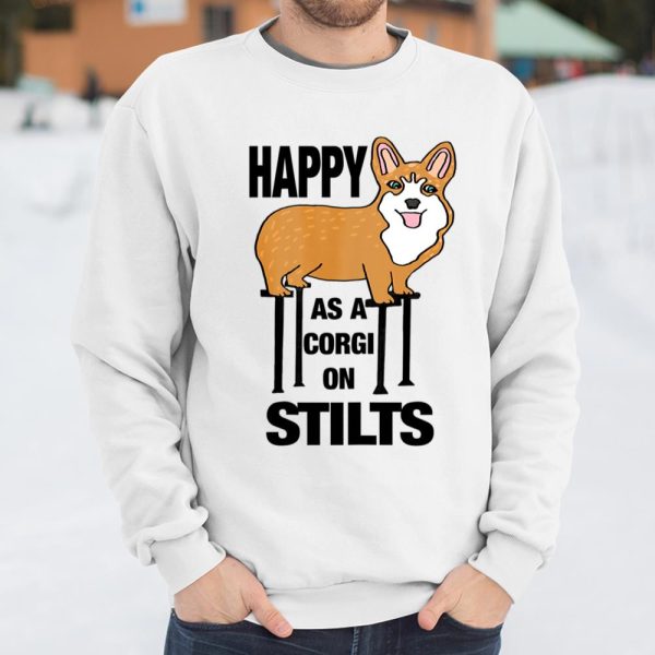 Corgi on Stilts Corgi Lover T Shirt Rescue Dog Mom Dog Dad.OWSNTMUWC7 T Shirt  Itees Global