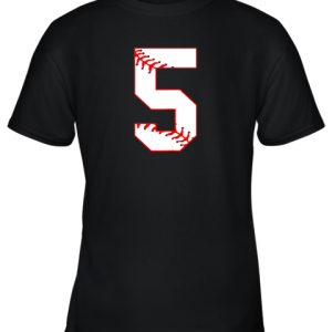 Cute Fifth Birthday Party 5th Baseball Shirt Born 2014 Youth T-Shirt –