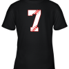 Cute Seventh Birthday Party 7th Baseball Shirt Born 2012 Youth T-Shirt –