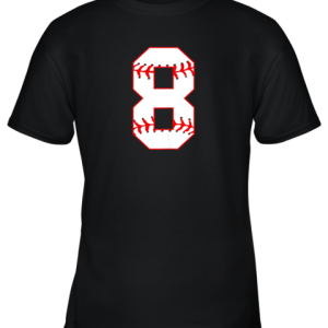Cute eighth Birthday Party 8th Baseball Shirt Born 2011 Youth T-Shirt –