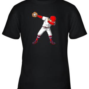Dabbing Baseball T Shirt Funny Dab Dance Shirts Boys Girls Youth T-Shirt –