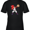 Dabbing Baseball T Shirt Kids Boys Men Catcher Pitcher Gifts Youth T-Shirt –