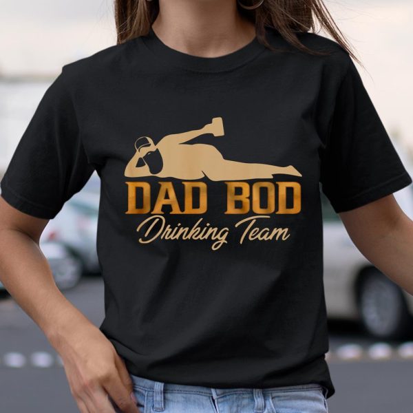 Dad Bod Drinking Team Father Beer Drinker Retro Vintage T Shirt  Itees Global