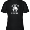 Dad Coach I Teach My Kids To Hit Steal Baseball Gift Youth T-Shirt –