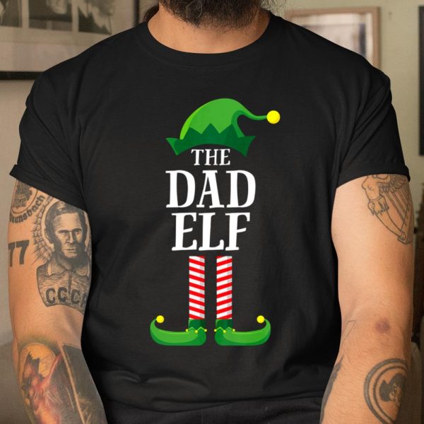 Dad Elf Matching Family Group Christmas Party Pajama T Shirt  Itees Global