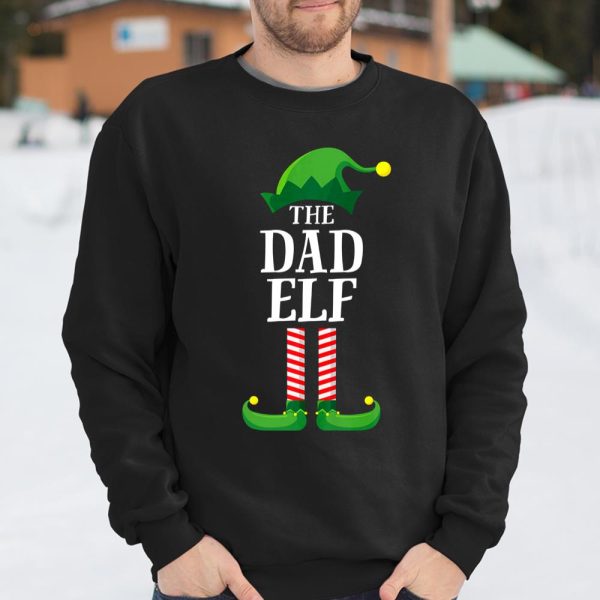 Dad Elf Matching Family Group Christmas Party Pajama T Shirt  Itees Global