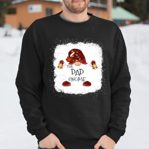 Dad Gnome Buffalo Plaid Christmas Light Bleached T Shirt Itees Global 3