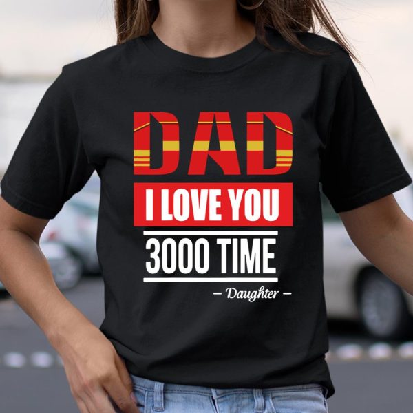 Dad I Love You 3000 Father’s Day Avengers Shirt T Shirt  Itees Global