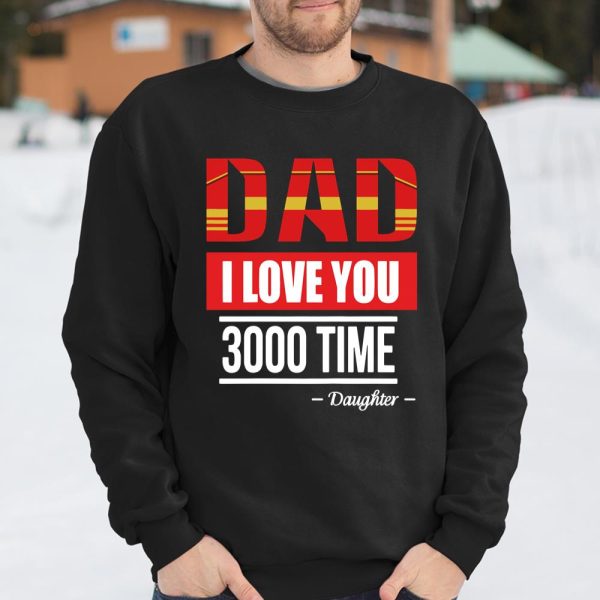 Dad I Love You 3000 Father’s Day Avengers Shirt T Shirt  Itees Global