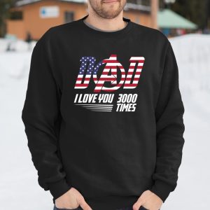 Dad I Love You 3000 Times America Flag Avengers Fathers Day Shirt T Shirt Itees Global 3