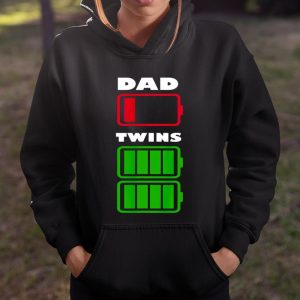 Dad Low Battery Twins Full Charge Funny Father Gift T Shirt Itees Global 4