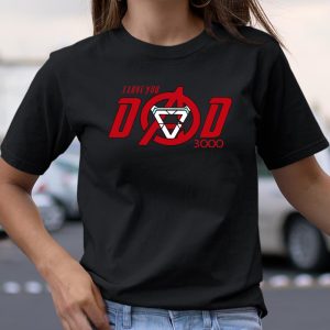 Dad i love you 3000 times fathers day Avengers shirt T Shirt Itees Global 2