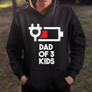 Dad of 3 Kids Funny Gift Daddy of Three Kids Fathers Day T Shirt Itees Global 4
