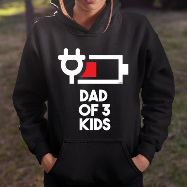 Dad of 3 Kids Funny Gift Daddy of Three Kids Father’s Day T Shirt  Itees Global