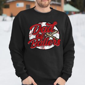 Dad of Ballers Funny Baseball Funny Dad Softball T Shirt Itees Global 3