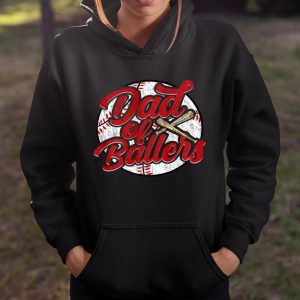 Dad of Ballers Funny Baseball Funny Dad Softball T Shirt Itees Global 4