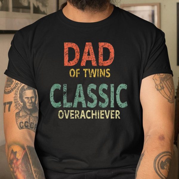 Dad of Twins Shirt Funny Father of Twins T Shirt  Itees Global