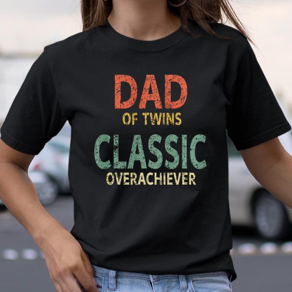 Dad of Twins Shirt Funny Father of Twins T Shirt  Itees Global