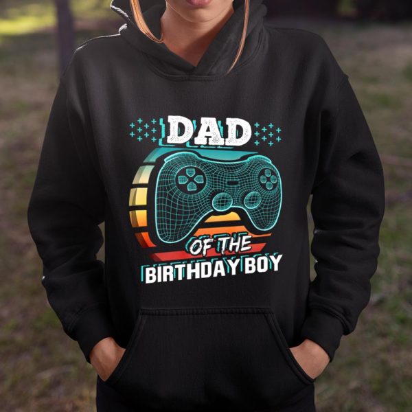 Dad of the Birthday Boy Matching Video Gamer Birthday Party Funny T Shirt  Itees Global