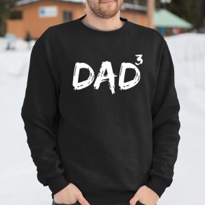 Dad to the Third Power Shirt Funny Triplet Dad Father of 3 T Shirt Itees Global 3