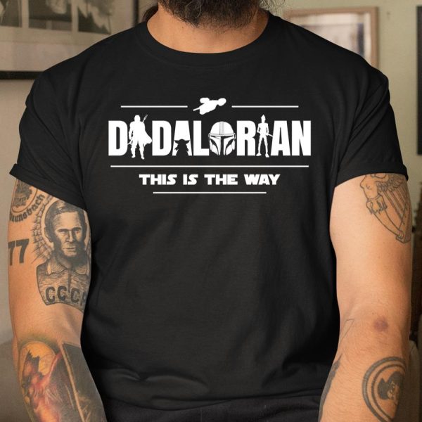 Dadalorian Fathers Day Dad T Shirt  Itees Global