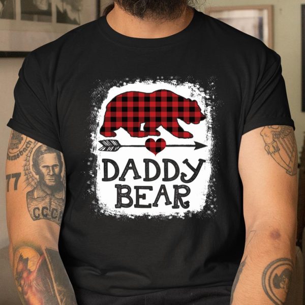 Daddy Bear Christmas Pajama Red Plaid Buffalo Family T Shirt  Itees Global