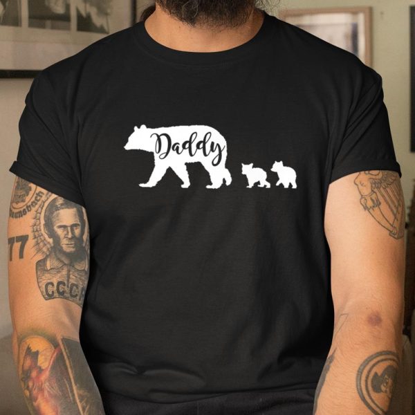 Daddy Bear with 2 Two Cubs Dad Father Papa Gift T Shirt  Itees Global