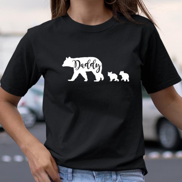 Daddy Bear with 2 Two Cubs Dad Father Papa Gift T Shirt  Itees Global