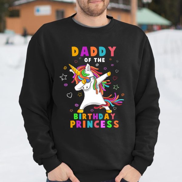 Daddy Of the Birthday Princess Funny Unicorn Dab Gift T Shirt  Itees Global