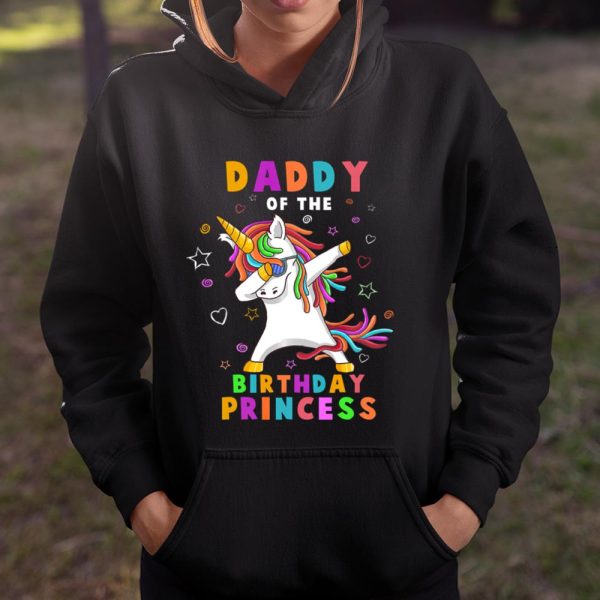 Daddy Of the Birthday Princess Funny Unicorn Dab Gift T Shirt  Itees Global