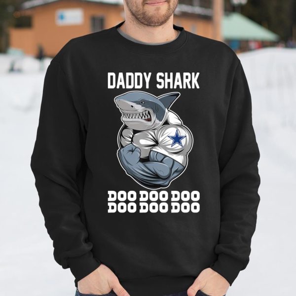 Daddy Shark Body Building Dallas Cowboy Doo Doo Doo shirt T Shirt  Itees Global